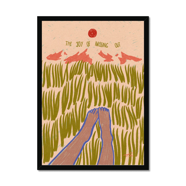 JOMO Framed Print
