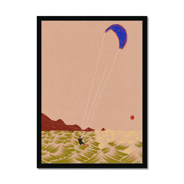 Glide away Framed Print