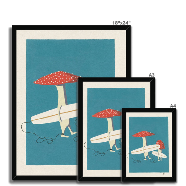 The Toadstool Bro's Framed Print
