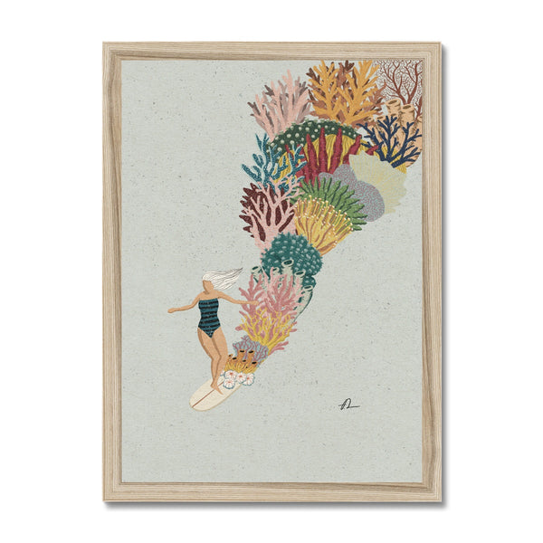 Coral Slide Framed Print