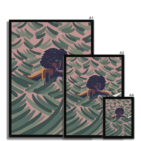 A closer look Framed Print
