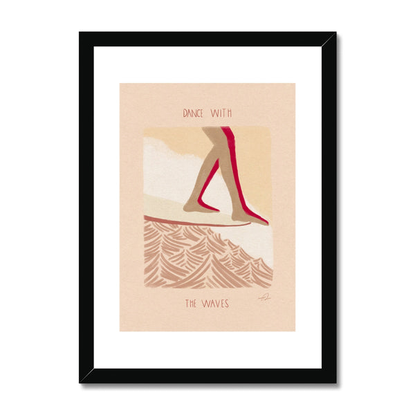 Dance with the waves Framed & Mounted Print