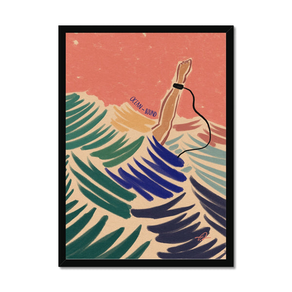 Ocean-bound Framed Print