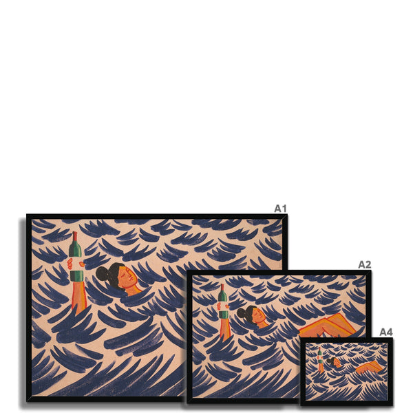 Floating bar Framed Print