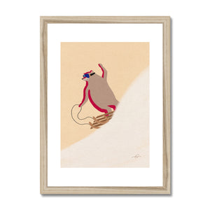 Surf Sledge Framed & Mounted Print