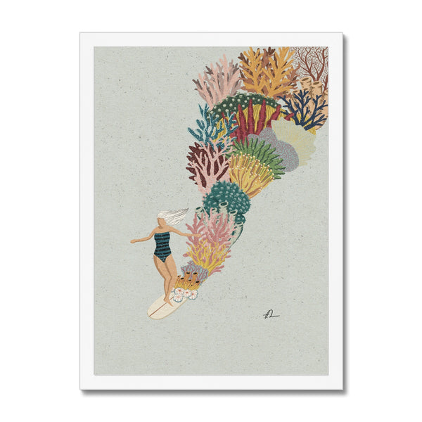 Coral Slide Framed Print