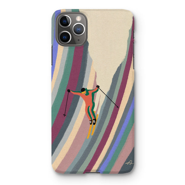 Down the slope Snap Phone Case