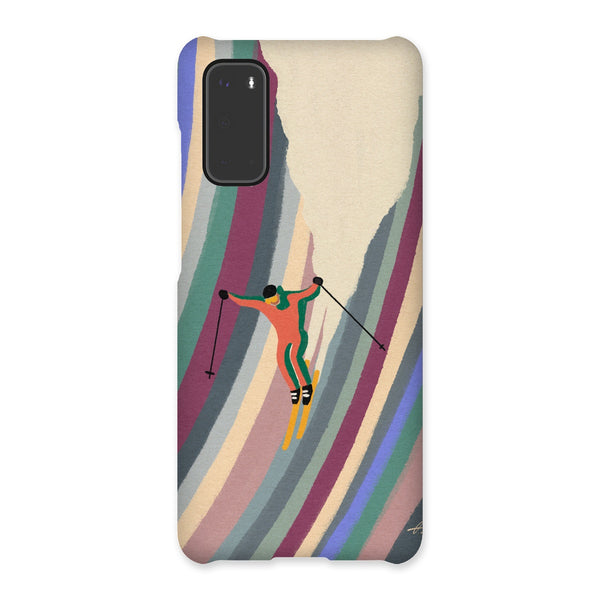 Down the slope Snap Phone Case
