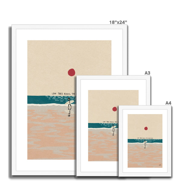 Low tides Framed & Mounted Print
