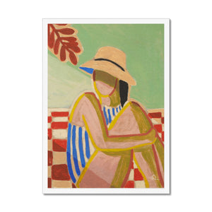 Hiding from the sun Framed Print