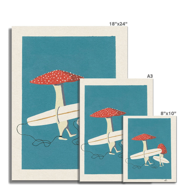 The Toadstool Bro's Art Print