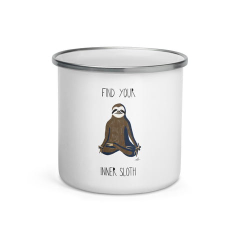 Inner Sloth Enamel Mug