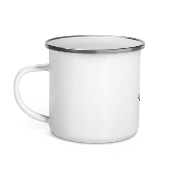 "Go with the flow" Enamel Mug