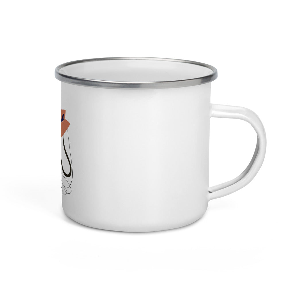 "Surfing Mouse" Enamel Mug