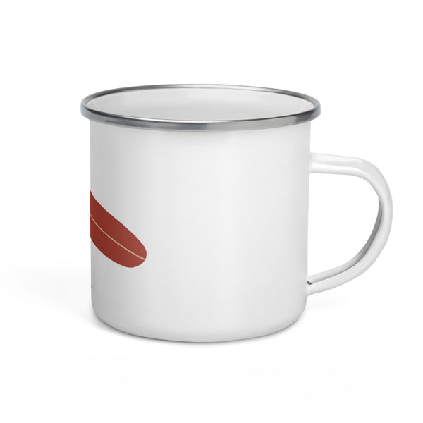 "Surfing Frog" Enamel Mug