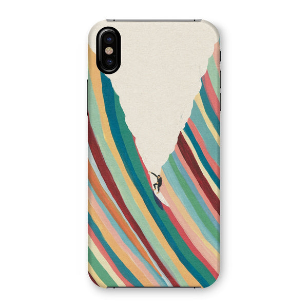 Surfing with Stache Snap Phone Case