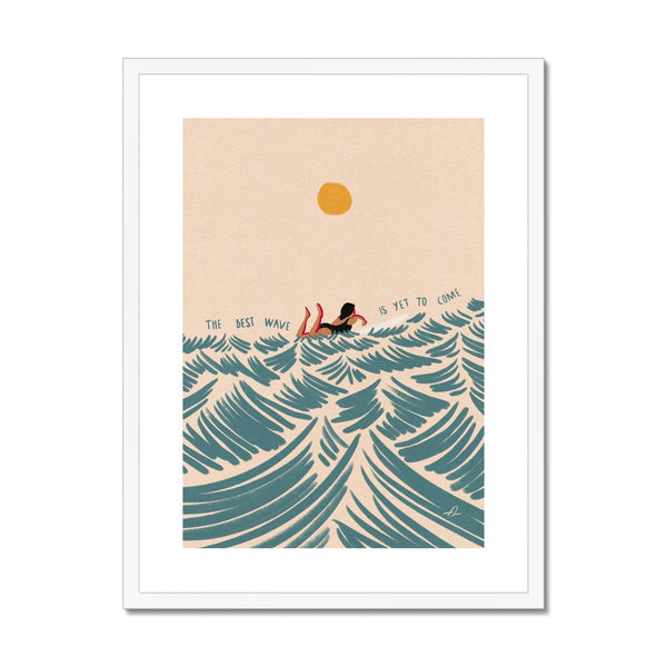 The best wave Framed & Mounted Print