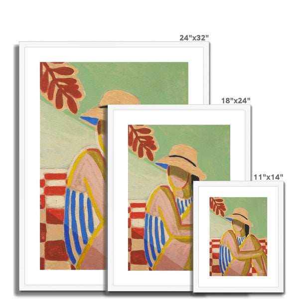 Hiding from the sun Framed & Mounted Print