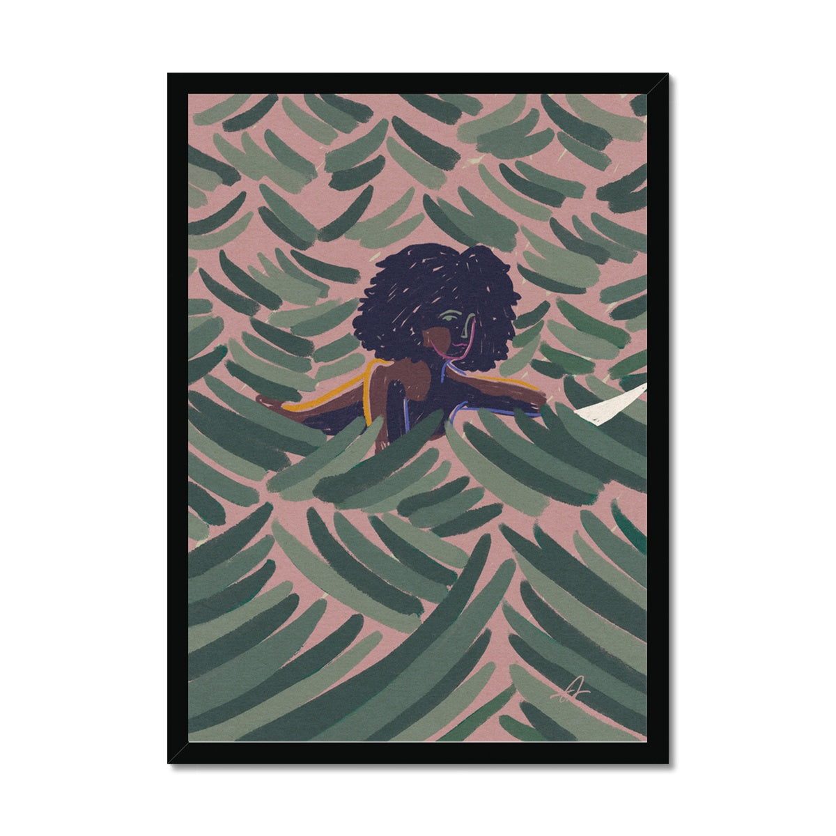 A closer look Framed Print