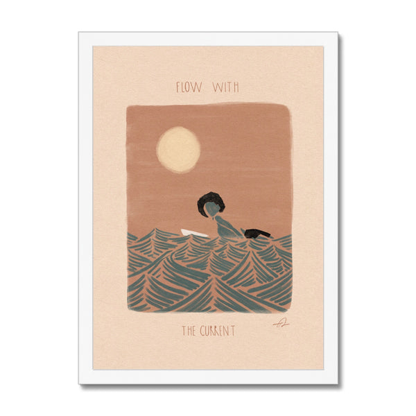 Flow with the current Framed Print