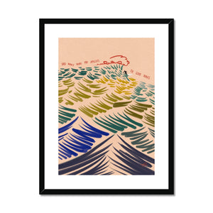 Good waves, bad waves Framed & Mounted Print