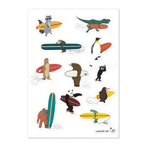"Surfing Animals 2021" Sticker sheet