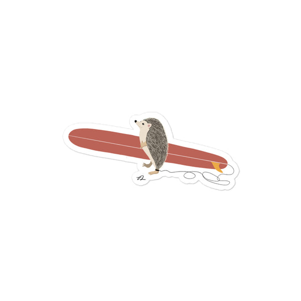 "Surfing Hedgehog" Sticker