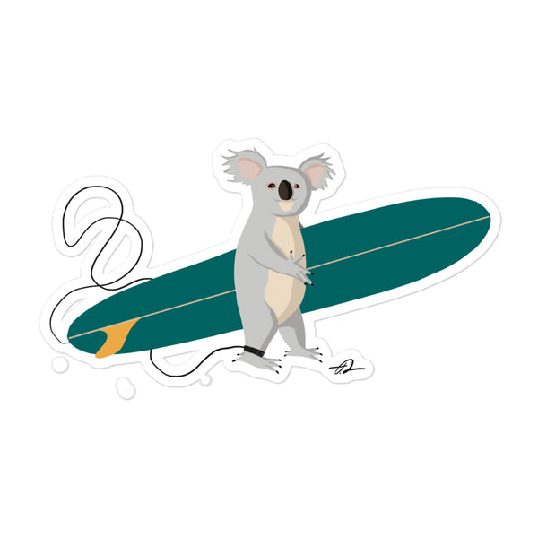 "Surfing Koala" Sticker