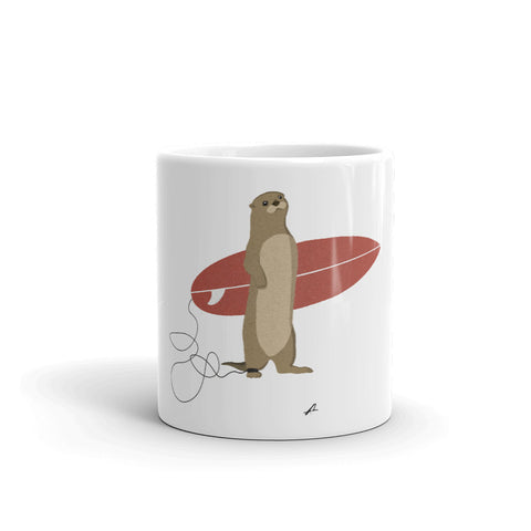 "Surfing Otter" Mug