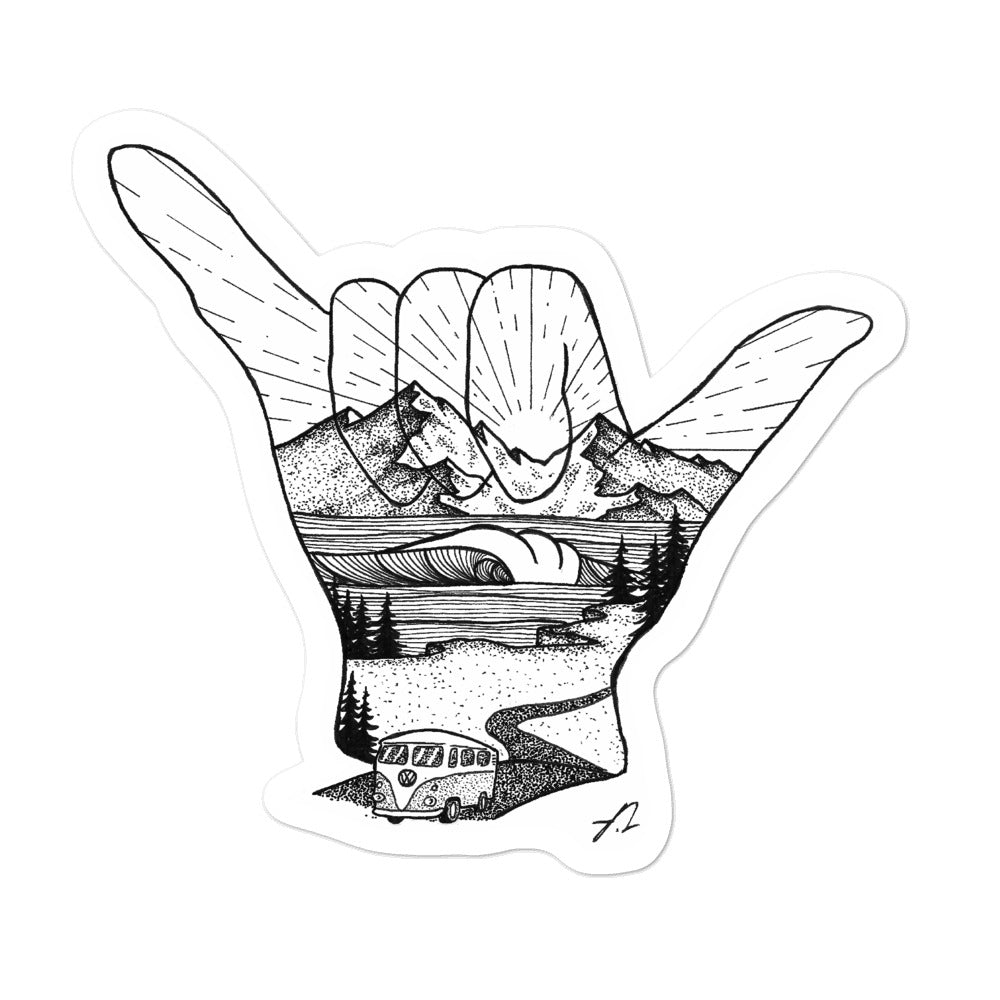 "Shaka" Sticker
