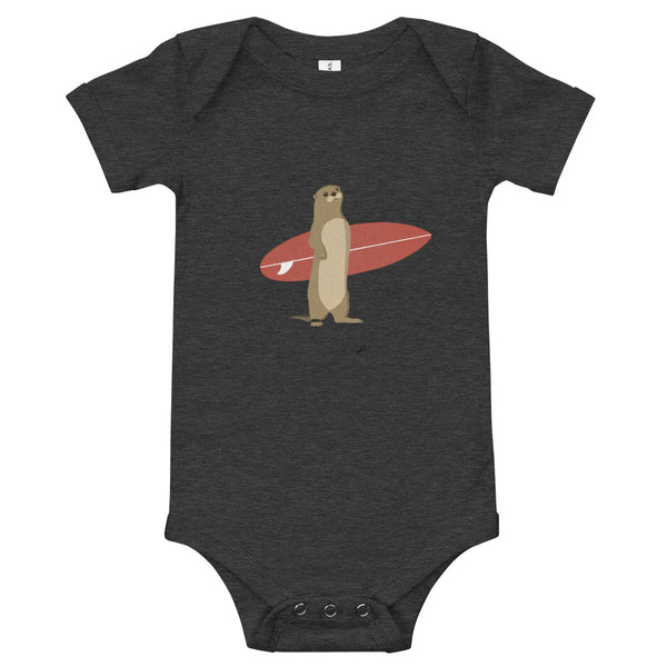"Surfing Otter" Baby Body Suit