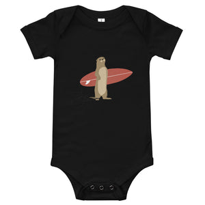 "Surfing Otter" Baby Body Suit