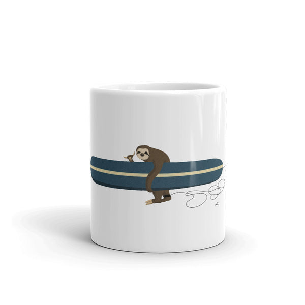 "Surfing Sloth" Mug