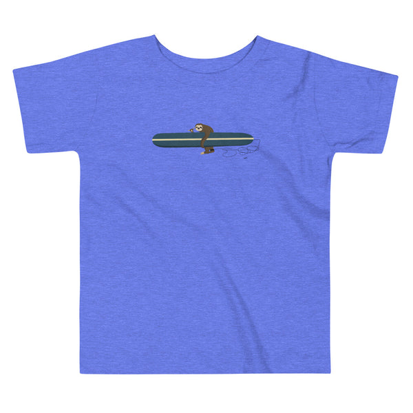 "Surfing Sloth" Toddler Organic Tee