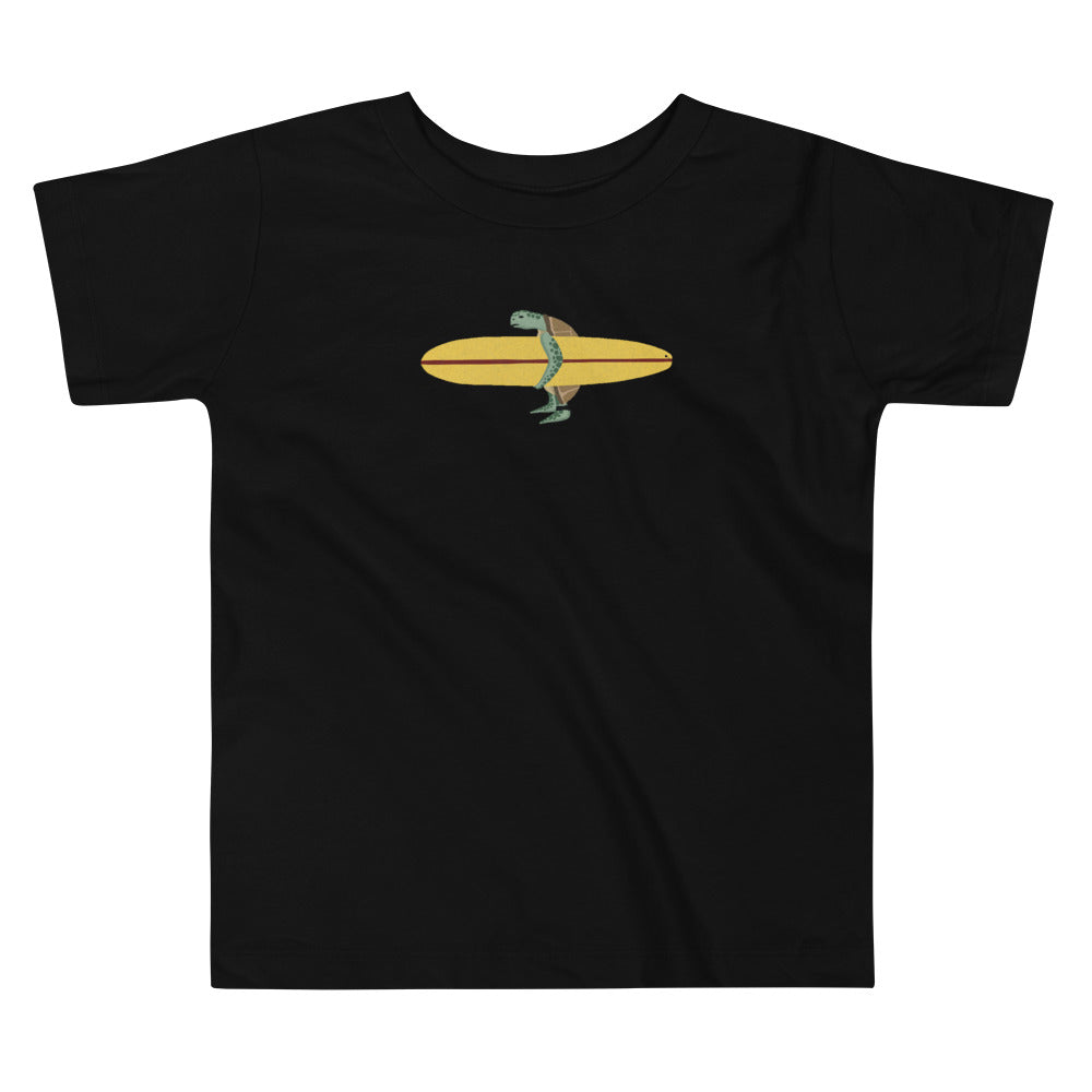 "Surfing Sea Turtle" Toddler Organic Tee