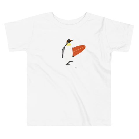 "Surfing Penguin" Toddler Organic Tee