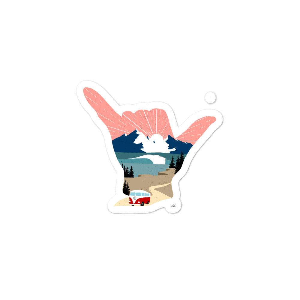 "Shaka color" Sticker
