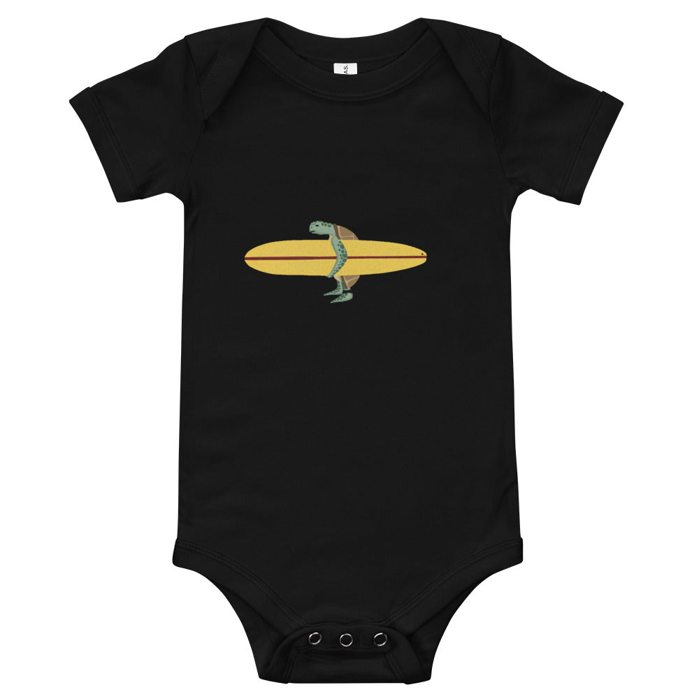 "Surfing Sea Turtle" Baby Bodysuit