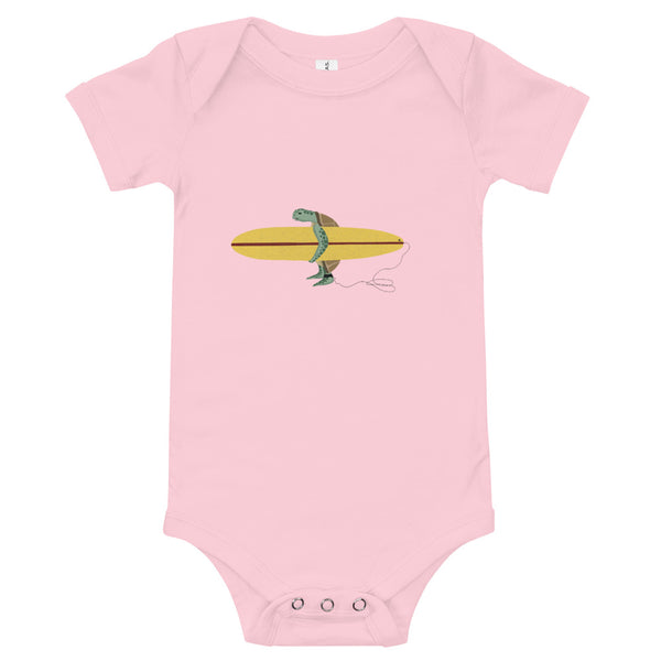 "Surfing Sea Turtle" Baby Bodysuit