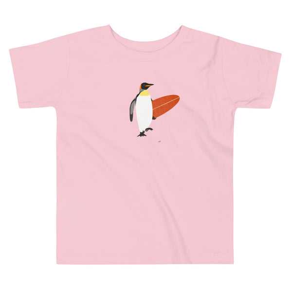"Surfing Penguin" Toddler Organic Tee