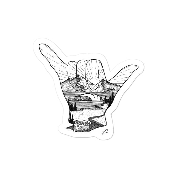 "Shaka" Sticker