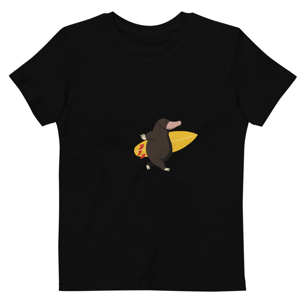 "Surfing Mole" Organic Kids Tee