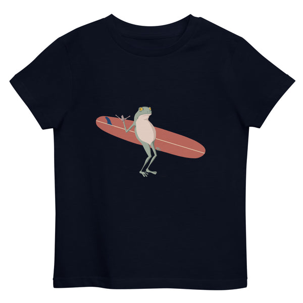 "Surfing Frog" Organic Kids Tee