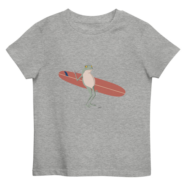 "Surfing Frog" Organic Kids Tee
