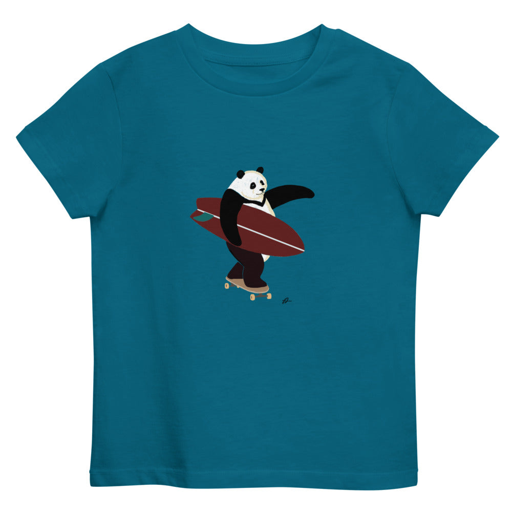 "Surfing Panda" Organic Kids Tee
