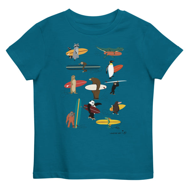 "Surfing Animals 2021" Organic Kids Tee