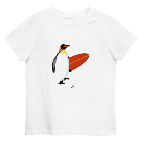 "Surfing Penguin" Organic Kids Tee