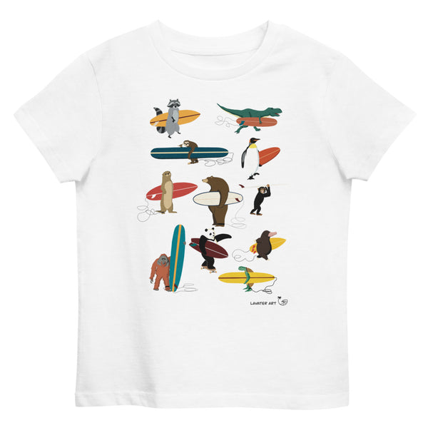"Surfing Animals 2021" Organic Kids Tee