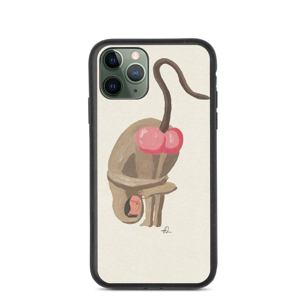 Baboon Yoga iPhone case