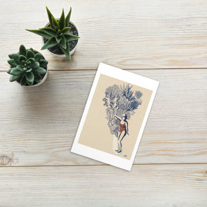 Coral Slide II Art Postcard